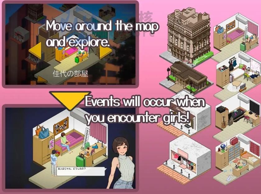 【沙盒SLG/NTR/像素动态】东京女大学生：书呆子与蜂子STEAM官中