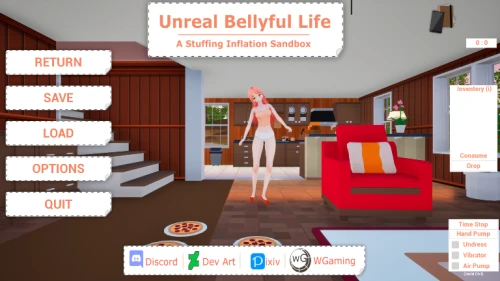 [SLG/英文/互动3D/PC+AZ]虚幻的肚皮生活 Unreal Bellyful Life [v0.3] 1GB